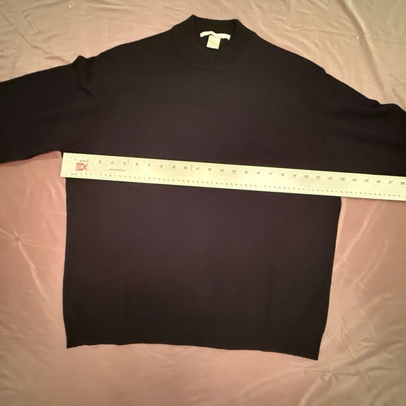 Perry Ellis Men’s Black Crewneck Silk/Wool Sweater Size Large - Picture 5 of 7